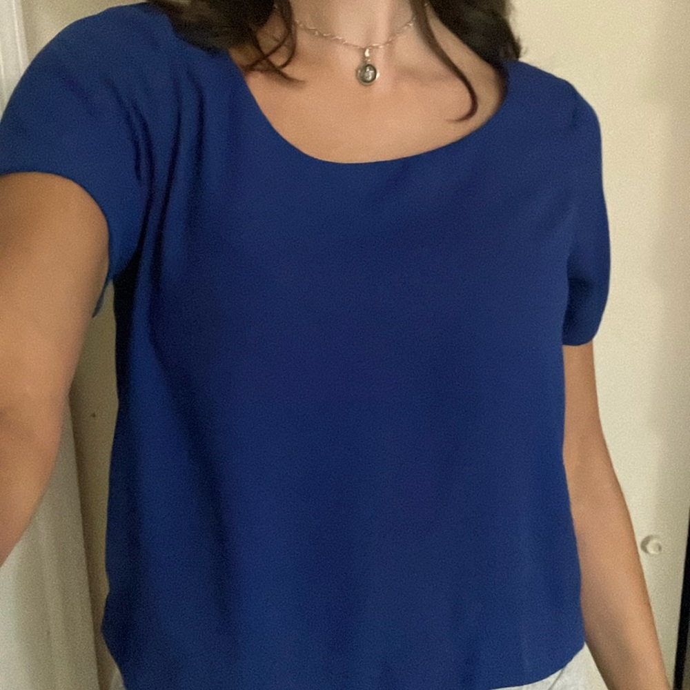 Living Doll Royal Blue Small Blouse